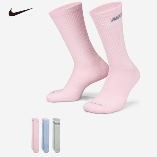 Nike Everyday Plus 舒适中筒运动袜（3 双） DX7665 商品图0