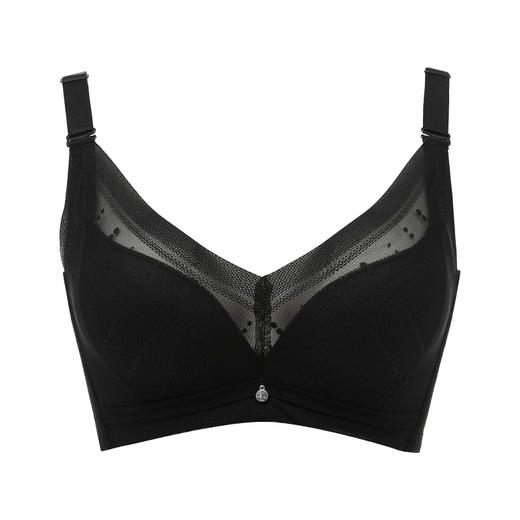 都市丽人舒软挺塑调整型内衣BC薄3/4杯锁边塑身文胸四排树脂胶圈LJ3AA2 商品图5