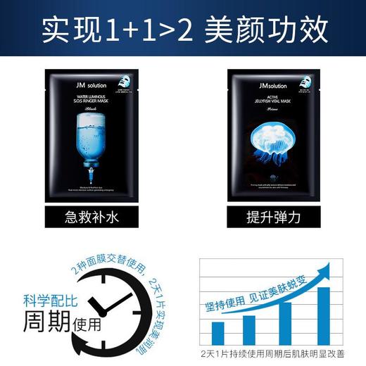 肌司研水滋养水盈补水面膜 （黑臻版）35ml*10片 商品图2