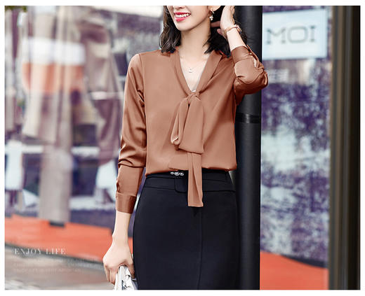 裁缝学苑AG137 V领飘带衬衫纸样女装衬衣裁剪上衣服装制版打版图 商品图4