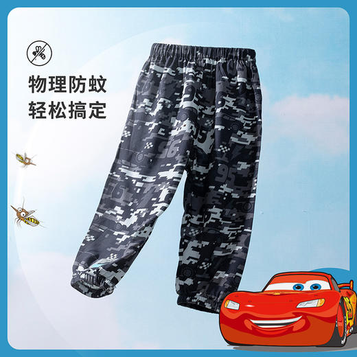 【商场同款】迪士尼童装男童防蚊裤夏季清爽轻薄草莓熊米奇格子时尚潮搭空调裤 商品图3