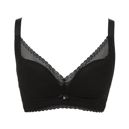 都市丽人WISECOOL常规内衣B超薄3/4杯蕾丝文胸三排无钢圈YB3AA1 商品图6