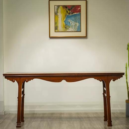 红木插肩榫壸门牙板长条案 商品图0