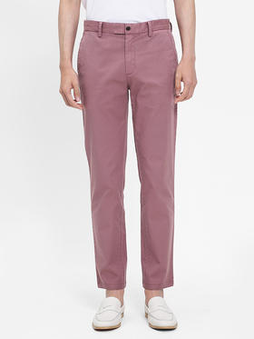 callisto紫红弹力长绒棉休闲裤  SRCPW101C PU