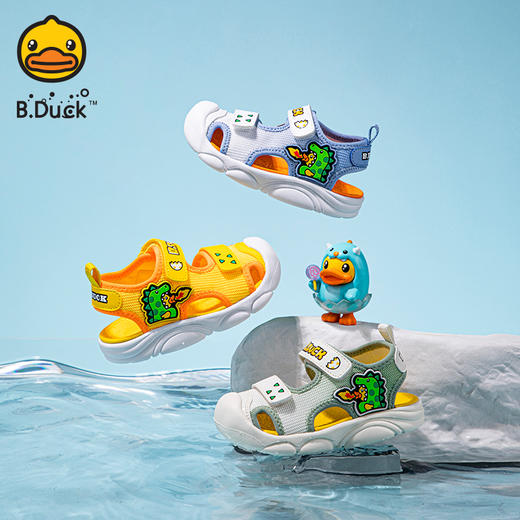 B.Duck小黄鸭童鞋夏季儿童凉鞋22-30 B2485006 商品图0