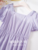 【五折购】熙世界多巴胺甜美风紫色初恋连衣裙子女短袖方领裙子2025夏季新款 商品缩略图2