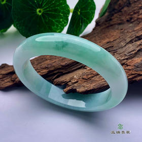 派瑞翡翠 翡翠手镯 糯种 飘花
