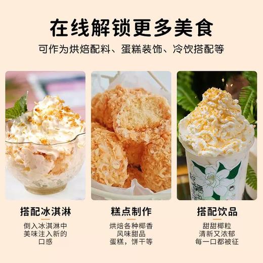 椰府 香脆烤椰粒 烤椰子碎粒 奶茶小料香脆零食烘焙饮品原料 商品图2