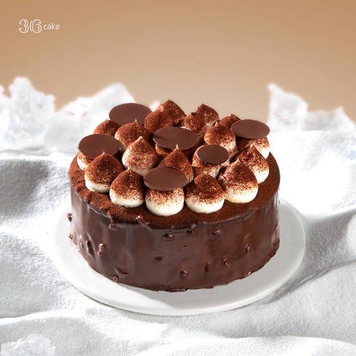 （此款仅限深圳配送）比利时黑巧 冰淇淋蛋糕，可选1.5/2.5磅 商品图1