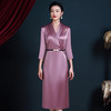JC-5281婆婆装喜婆婆礼服结婚婚宴装旗袍高贵连衣裙婚礼气质年轻款 商品缩略图0