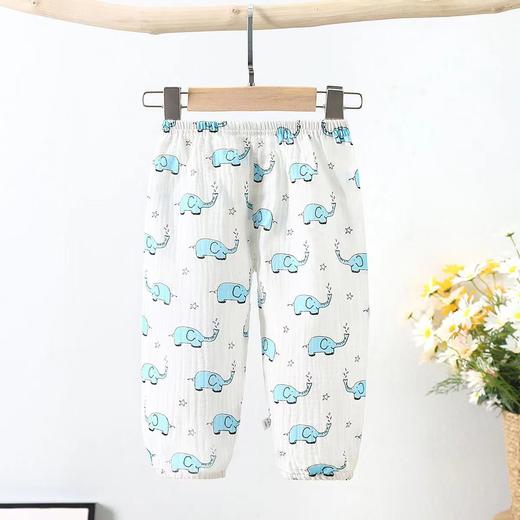 【为爱严选】（39.9/2条）儿童纯棉A类防蚊裤80-140码双层纱布透气男童女童洋气百搭店 商品图4