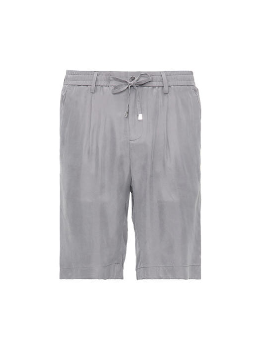 callisto灰色铜氨丝休闲短裤  SRCPW095GY 商品图3