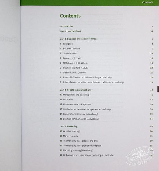 【中商原版】剑桥大学出版Cambridge International AS & A Level Business Workbook商务练习册 商品图4