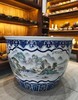 青花开窗粉彩山水大缸 商品缩略图0