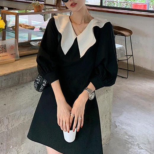 裁缝学苑AG158 法式娃娃领减龄显瘦连衣裙纸样夏裙子版型女装样板 商品图3