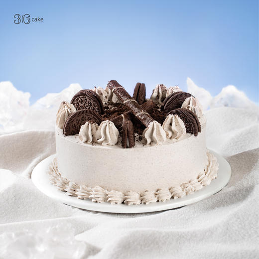 （此款东莞、佛山不配送）奥利奥曲奇香奶 冰淇淋蛋糕，可选1.5磅东莞不配送「此东莞不配送」 商品图1