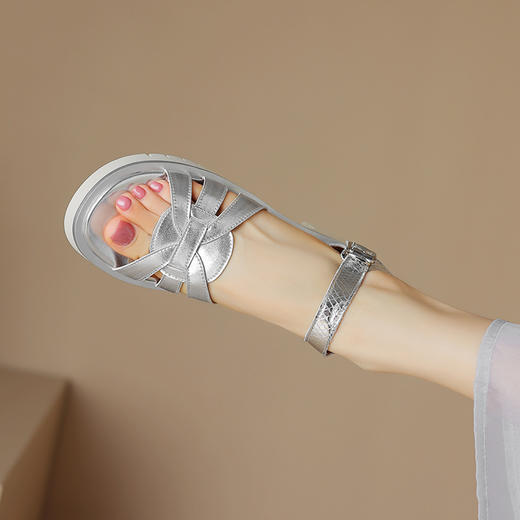 舒适百搭，里外全皮后空罗马凉鞋ZYY-A383 商品图5