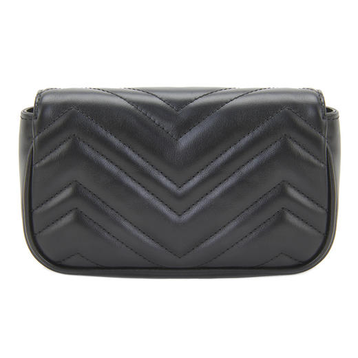 GUCCI 古驰 女士GG Marmont系列超单肩斜跨链条包牛皮链条 699757UM8KV 商品图2