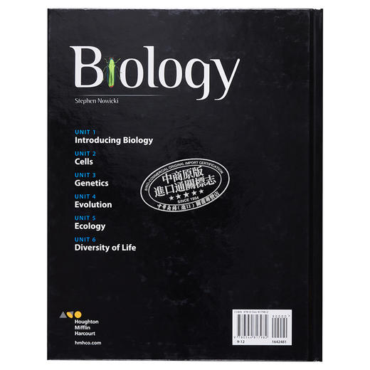 【中商原版】美国HMH 2017 Biology Student Edition 2017版生物学AP考试学生书 教材 教辅 商品图1