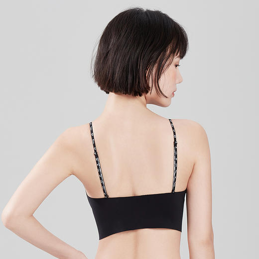 都市丽人Vbra内衣无尺码薄背心式泳布文胸无排扣无钢圈LB364K 商品图2