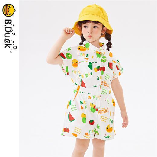 B.Duck小黄鸭童装夏季连体短裤105-150 BF2483001 商品图2