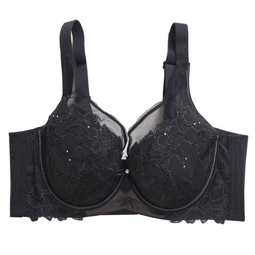 中胸聚拢  改善外扩  稳定胸型 改善胸部散开 花颂刺绣调整型文胸 商品图9