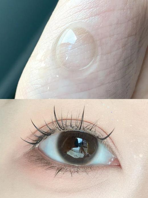 hushlens 小浆果棕 太夸张无敌自然了 14.0mm  年抛 含硅水凝胶 商品图7