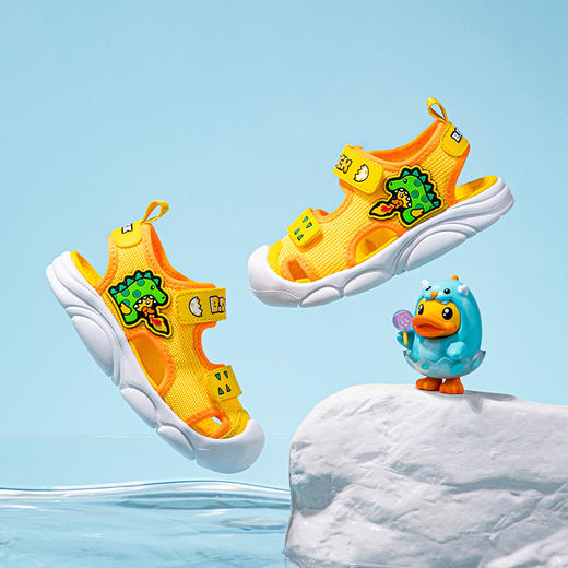B.Duck小黄鸭童鞋夏季儿童凉鞋22-30 B2485006 商品图4