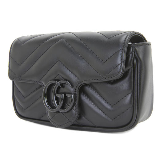 GUCCI 古驰 女士GG Marmont系列超单肩斜跨链条包牛皮链条 699757UM8KV 商品图1