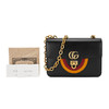 GUCCI 古驰 女包 SS23女士牛皮双G锁扣单肩斜挎包链条包 黑色655639UBGAX 商品缩略图4