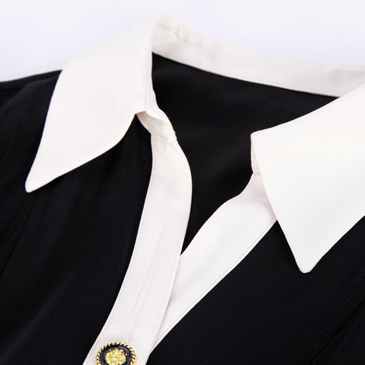 NF888斯尔丽瑟俪2023春夏新款高级办公白领中长款气质连衣裙 商品图4