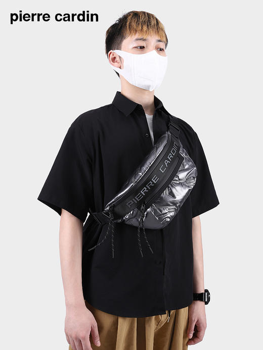 皮尔卡丹ethereal系列 活力羽绒胸包男士休闲斜挎包 商品图5