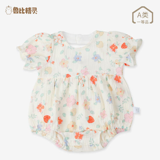 【婴儿碎花包屁衣】夏季薄款宝宝三角哈衣爬服新生儿衣服超萌夏装连体 商品图6