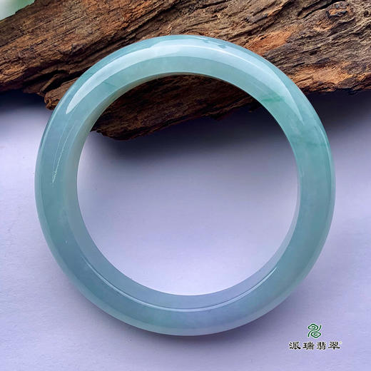 派瑞翡翠 翡翠手镯 糯种 飘花 商品图4