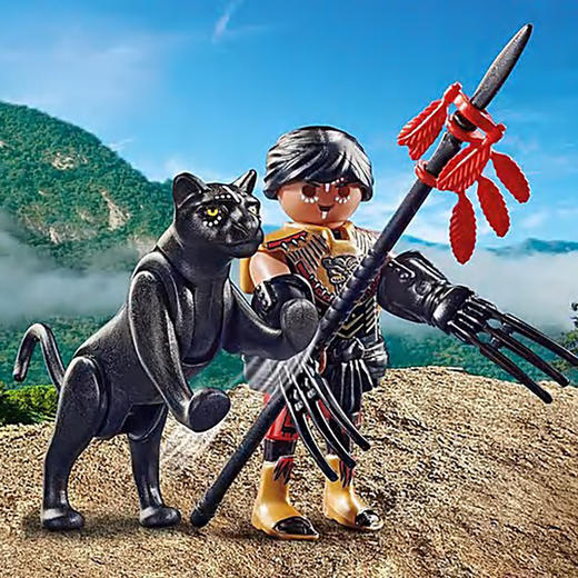 摩比积木70878勇士与黑豹 商品图2