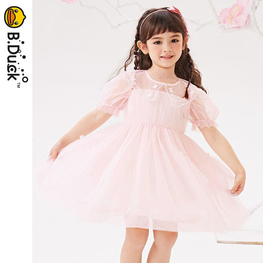 B.Duck小黄鸭童装夏季休闲连衣裙105-150 FF2480020 商品图2