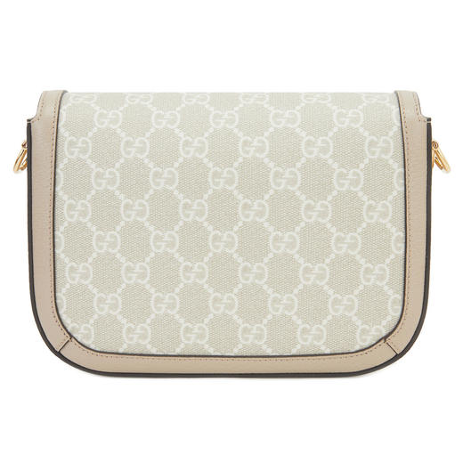 GUCCI 古驰  米色/白色经典马衔扣迷你单肩马鞍包斜挎包658574UULAG 商品图2