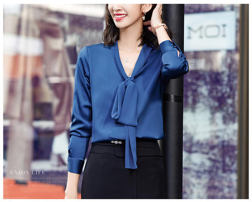 裁缝学苑AG137 V领飘带衬衫纸样女装衬衣裁剪上衣服装制版打版图 商品图5