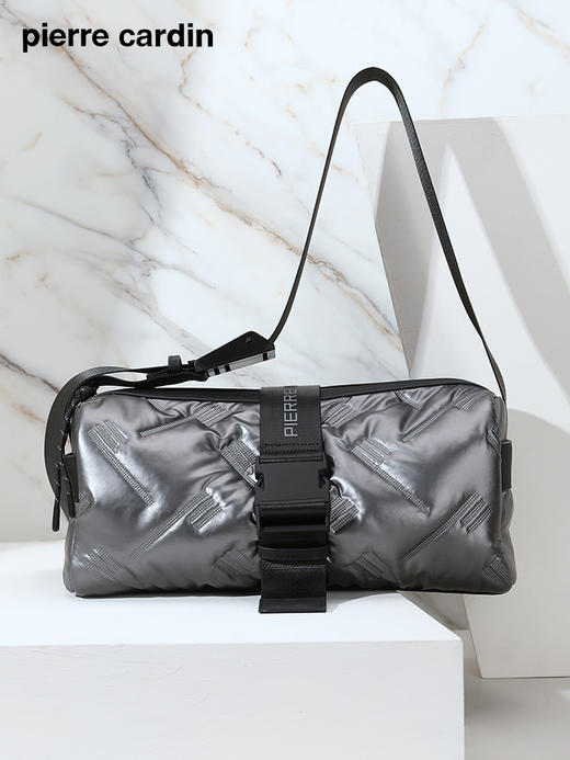 皮尔卡丹ethereal系列 大容量吐司包羽绒棉男士斜挎包 商品图1