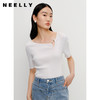 NEELLY纳俪商场同款针织衫女短袖夏季镂空别致设计感短款上衣修身N23042A01037 商品缩略图0