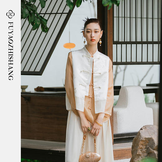 扶摇系列 立领盘扣轻薄衬衫23FYB112 商品图3