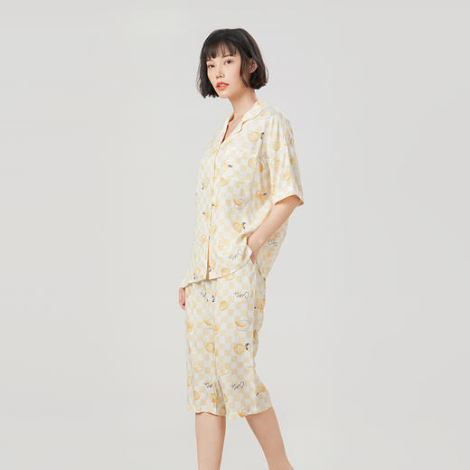 都市丽人梭织RC50/50薄短袖家居服睡衣LH32C6 商品图1