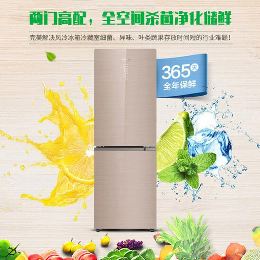 容声(Ronshen) 338升双门冰箱风冷无霜BCD-338WKR1NPG 商品图2