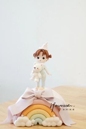 「翻糖定制」彩虹女孩