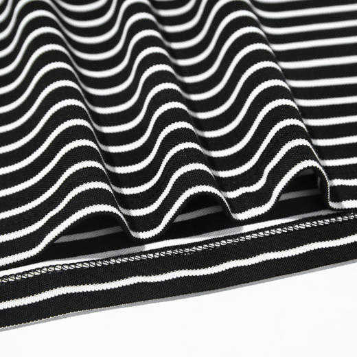 【断码清仓】HX 夏季翻领短袖T恤经典撞色条纹Y102320022101POLO杉 商品图12