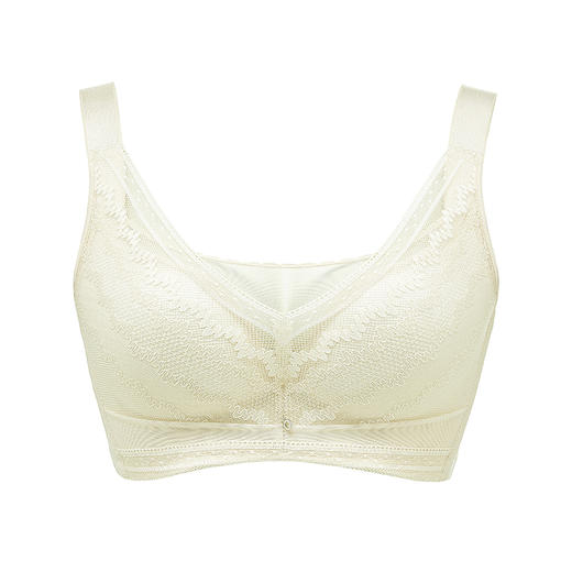 都市丽人舒软挺塑调整型内衣CD薄3/4杯蕾丝塑身文胸四排树脂胶圈LJ32C9 商品图7