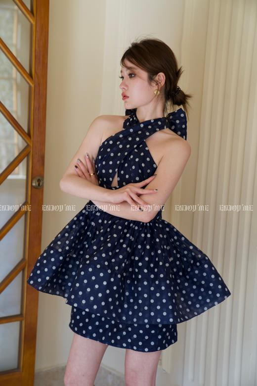 【门店同款】春季无袖系脖波点小礼服 150601055 商品图1