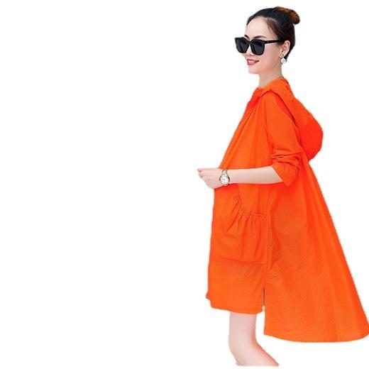 清新舒适，中长款胖mm宽松时尚轻薄大码外套YH766 商品图4