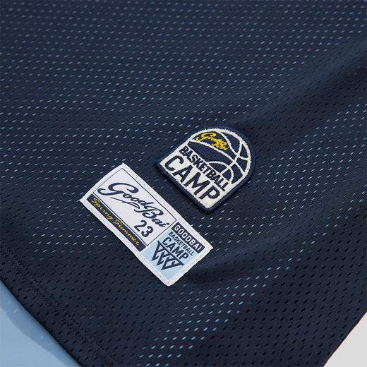 GOODBAI logo印花网眼双层中长半裙 商品图4