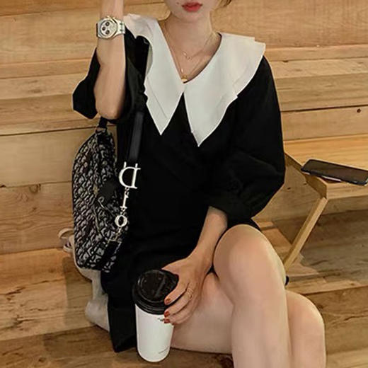 裁缝学苑AG158 法式娃娃领减龄显瘦连衣裙纸样夏裙子版型女装样板 商品图1